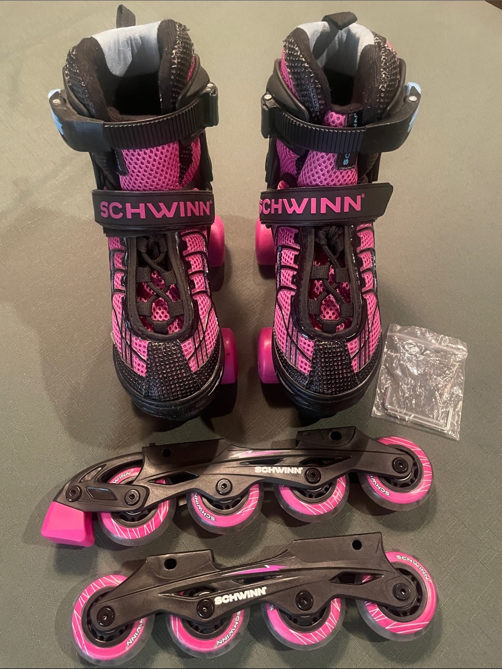 Schwinn 2 in 1 convertible switcher skates - Fits girls 1-4